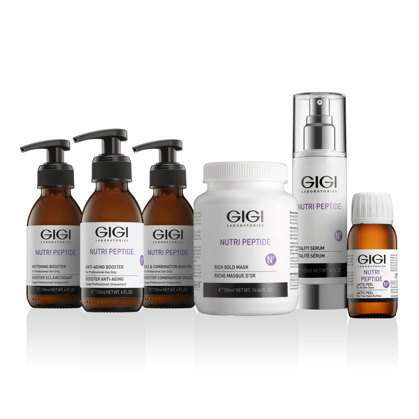 NUTRI PEPTIDE TREATMENT SET (3xboosters, gold mask, peeling,serum) (Cabin)