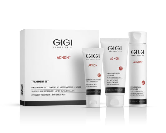 ACNON TREATMENT SET (cleanser, skin refresher, overnight treatment)  (retail)